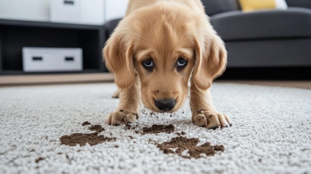 cachoroo haciendo cara de regañado
